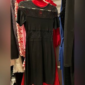 French Connection Black Lace Dress Size 6
